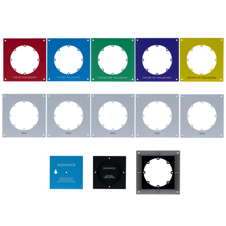 Sonance SA4-TrimKit-Flush-GYP-SQR – Square Flush Drywall Trim Kit Speaker Accessories Sonance