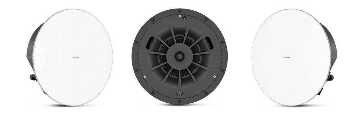 QSC AD-C6T-LPZB-WH 6.5-inch, 2-way, low profile, zero bezel loudspeakers (Low profile, White, Pair) - Creation Networks