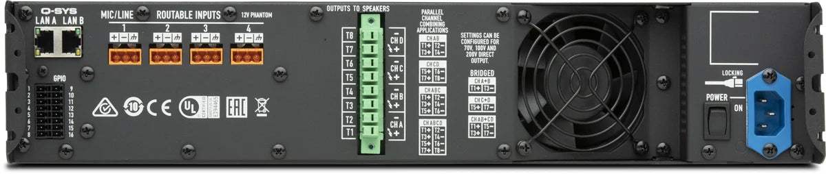QSC Four-Channel Network Amplifier for the Q-SYS Ecosystem - CX-Q 2K4 - Creation Networks