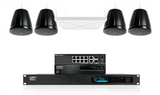 QSC Large meeting room audio: pendant speakers with Sennheiser TeamConnect Ceiling 2 - Creation Networks