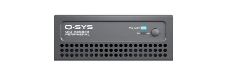 QSC QIO-AES8x8 Q-SYS peripheral providing 8 channels of AES3 digital audio input and output - Creation Networks