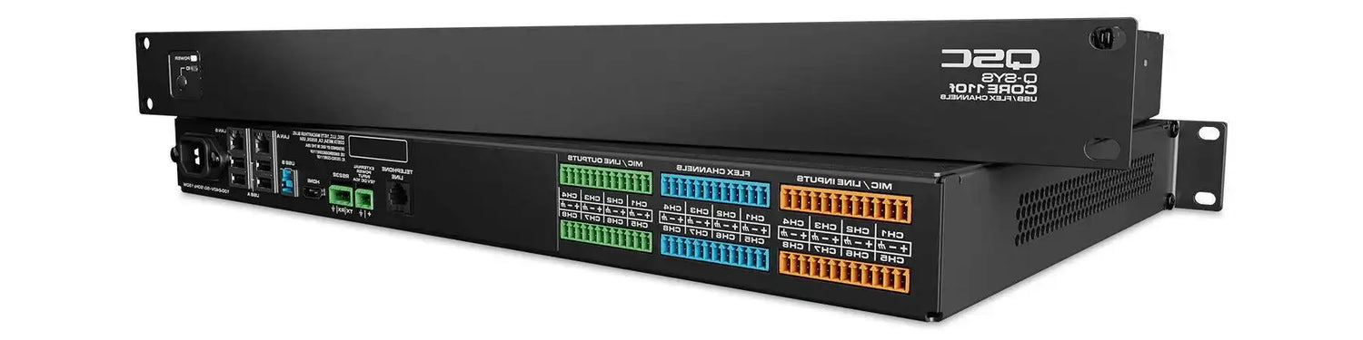 QSC Unified Core Processor - Core 110f V2 Q-SYS network + analog I/O processor (v2) Room Control QSC