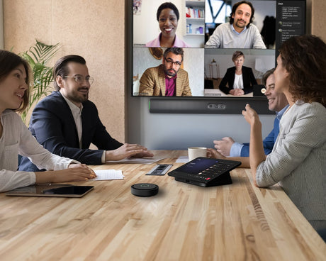 QSC RS-CB-MTRW-B – RoomSuite Collaboration Bar Bundle for Microsoft Teams Rooms Video Conferencing Systems QSC