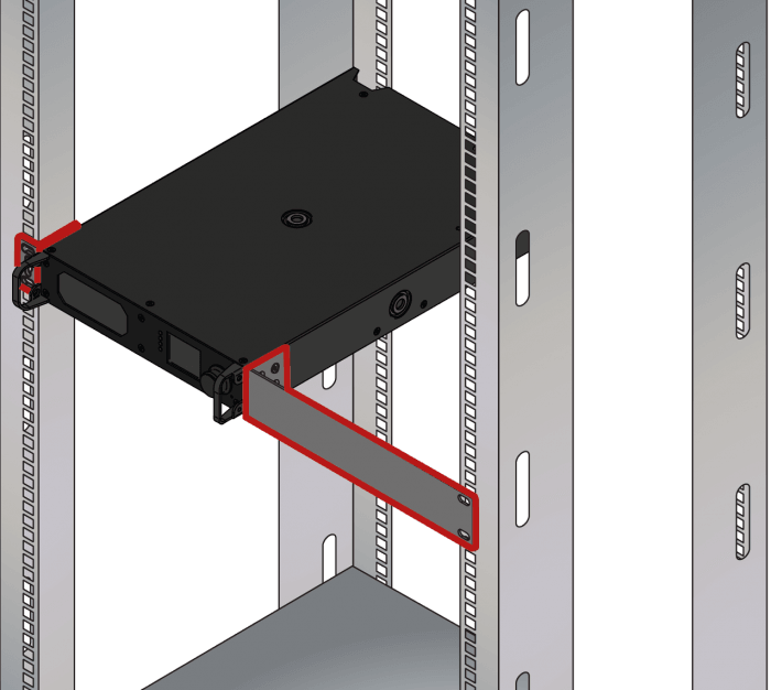 Lightware OPTC rack mounting kit Half rack mounting metal ears - 52400054