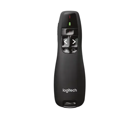 Logitech Wireless Presenter R400 - Laser - Wireless - 49.21 ft - Radio Frequency - 2.40 GHz - Black - USB - 1 Each - 910-001354
