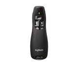 Logitech Wireless Presenter R400 - Laser - Wireless - 49.21 ft - Radio Frequency - 2.40 GHz - Black - USB - 1 Each - 910-001354