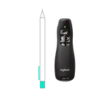 Logitech Wireless Presenter R400 - Laser - Wireless - 49.21 ft - Radio Frequency - 2.40 GHz - Black - USB - 1 Each - 910-001354