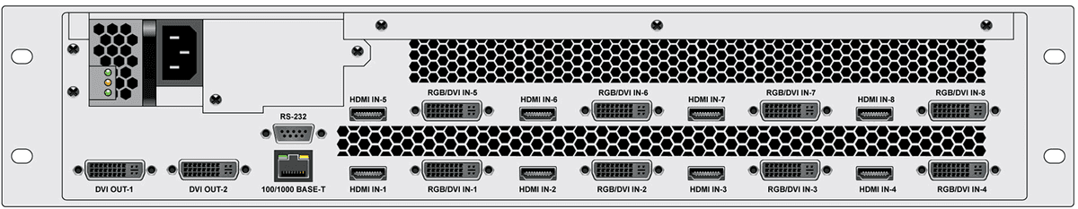 RGB Spectrum MW 1900 MediaWall 24x2 HDMI Display Processor - HDCP - Creation Networks