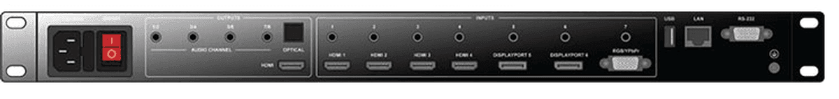 RGB Spectrum QuadView UHD 4K Multiviewer and Multi-Format 7x1 Switcher/Scaler - Creation Networks