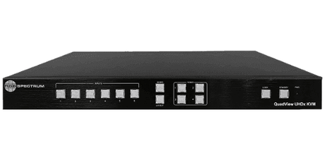 RGB Spectrum QV UHDx KVM QuadView Multi-Image Processor / Multiviewer with KVM Control - Creation Networks
