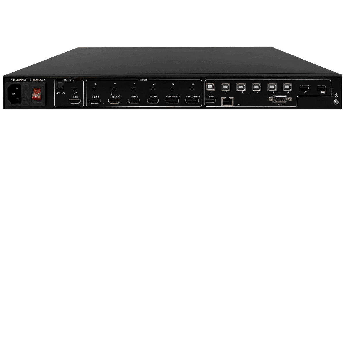RGB Spectrum QV UHDx KVM QuadView Multi-Image Processor / Multiviewer with KVM Control - Creation Networks