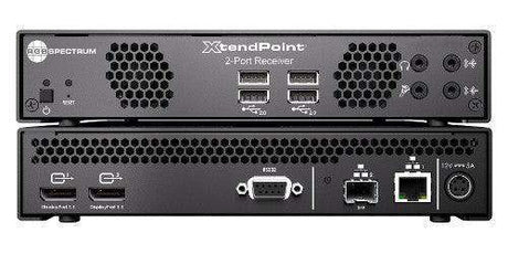RGB Spectrum XP 102 RX XtendPoint 2 Port KVM Receiver - DisplayPort, USB, Audio, RS-232 - Creation Networks