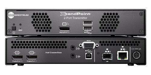 RGB Spectrum XP 102 TX XtendPoint 2 Port KVM Transmitter - DisplayPort, USB, Audio, RS-232 - Creation Networks