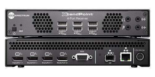 RGB Spectrum XP 104 RX XtendPoint 4 Port KVM Receiver - DisplayPort, USB, Audio, RS-232 - Creation Networks