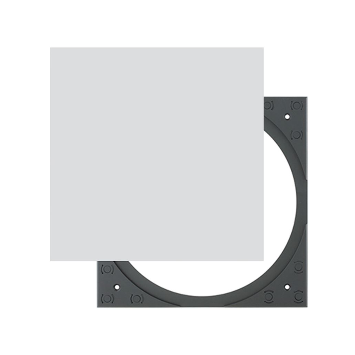 Sonance PS-C83R/PS-C63RTLP – White Square Adapter with Grille Speaker Accessories Sonance