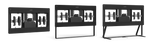 Cisco Room Kit EQX CS-KIT-EQX-FSK-C – Floor Stand, Carbon Black Mounts, Stands & Brackets Cisco