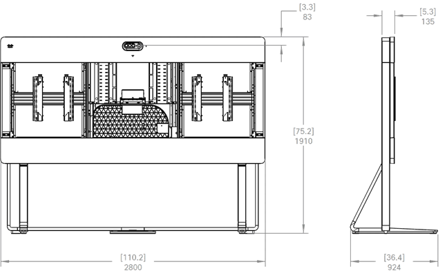 Cisco Room Kit EQX CS-KIT-EQX-FSK-C – Floor Stand, Carbon Black Mounts, Stands & Brackets Cisco