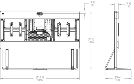 Cisco Room Kit EQX CS-KIT-EQX-FSK-C – Floor Stand, Carbon Black Mounts, Stands & Brackets Cisco