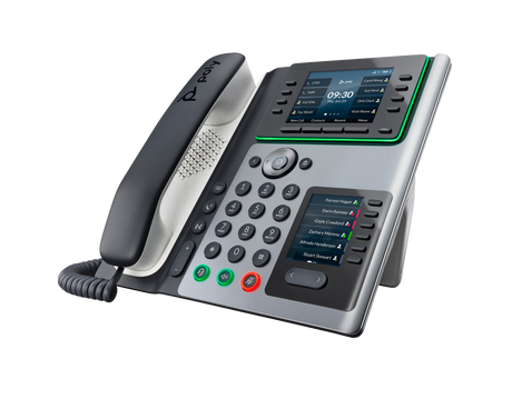 Poly Edge E450 IP Phone and PoE-enabled GSA/TAA Poly Voice Poly