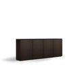 Salamander 4 Bay Low Profile Cabinet w/Vertical Rack Mount (17 Color Options) - Creation Networks