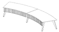Salamander Arc Table, 4 Person - Creation Networks