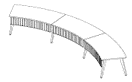 Salamander Arc Table, 6 Person - Creation Networks
