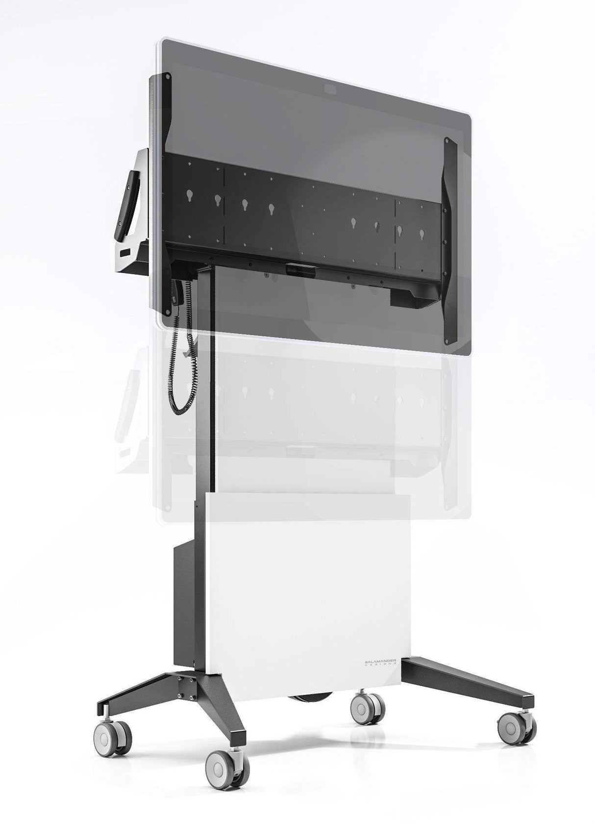 Salamander Cisco® Webex Board 55″ Electric Lift Mobile Display Stand, White - Creation Networks