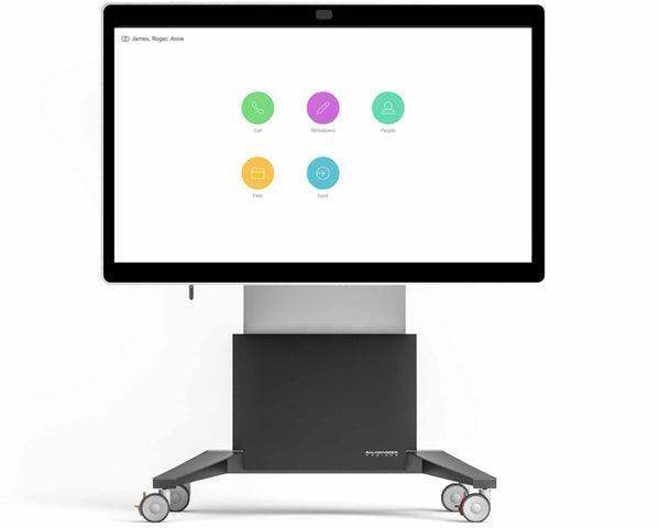Salamander Cisco® Webex Board 85″ Electric Lift Mobile Display Stand, White - Creation Networks