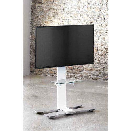 Salamander Designs Acadia Mobile Stand, X-Large Fixed Height, 600W Vesa (White) - Creation Networks