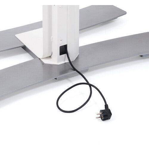 Salamander Designs Acadia Mobile Stand, X-Large Fixed Height, 600W Vesa (White) - Creation Networks