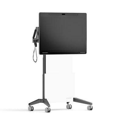 Salamander Electric Lift Mobile Stand Designed for Webex® Board Pro 55″,White - Creation Networks