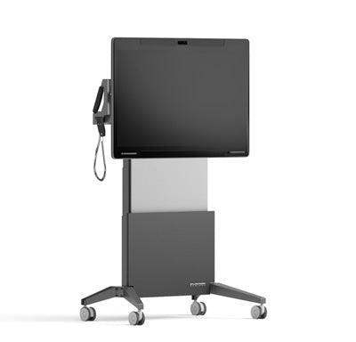 Salamander Electric Lift Mobile Stand Designed for Webex® Board Pro 55″,White - Creation Networks