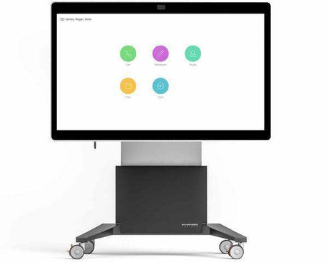 Salamander Electric Lift Mobile Stand Designed for Webex® Board Pro 75, White - Creation Networks