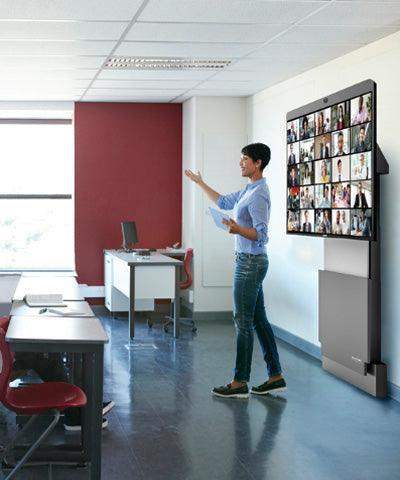 Salamander Electric Lift Wall Stands- White - Creation Networks
