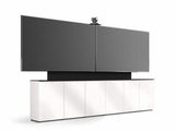 Salamander Signature Teams Rooms Low Profile (12"Deep) 6 Bay Dry Wall Anchored Cabinet for Jupiter 81-105" Black Oak Doors & End Panels, Black Top - X1/JCS/367/M1H3/BO/BK - Creation Networks