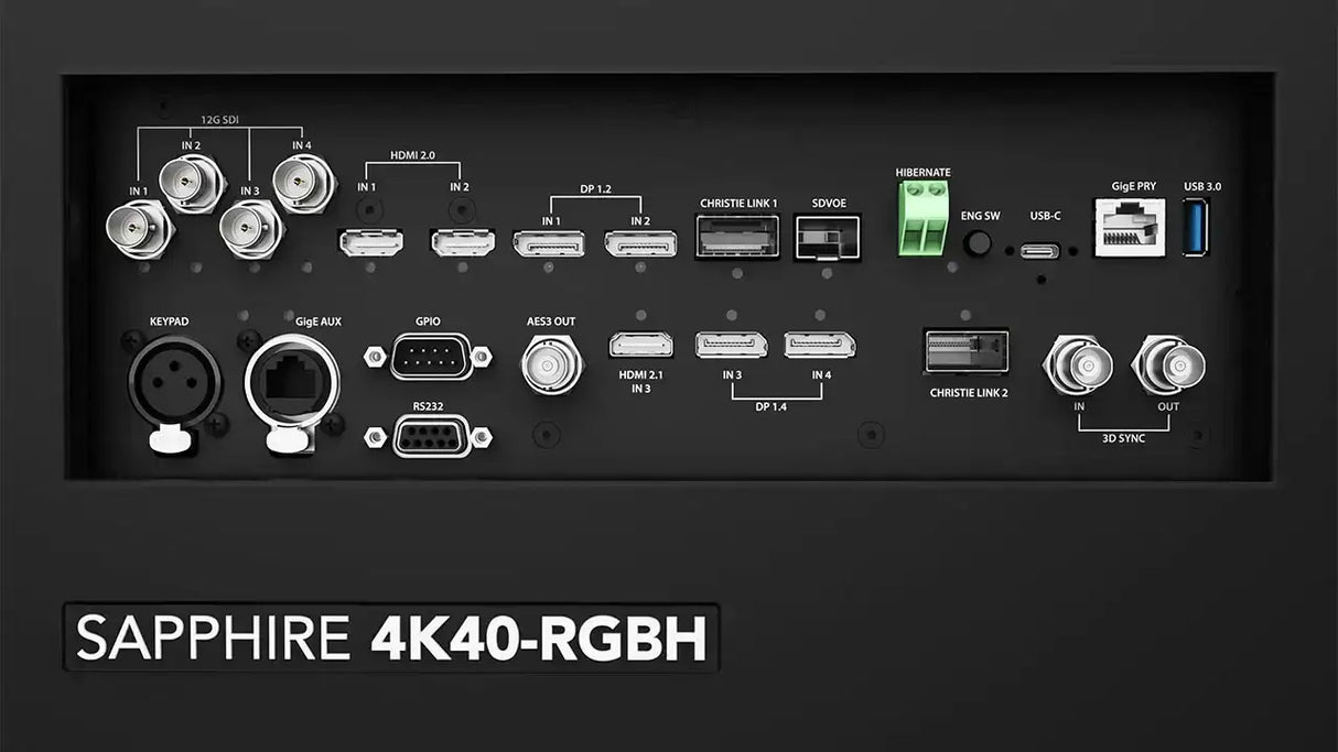 Christie Sapphire 4K40-RGBH 40,000 lumens, 3DLP, native 4K projector (TAA Compliant)