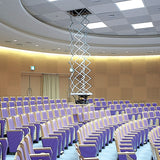 Draper Scissor Lift SL Extended from Ceiling