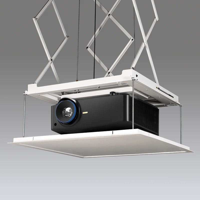 Draper Scissor Lift SLX with laser projector mounted, SKU 300261
