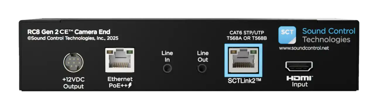 Sound Control Technologies RC8-CQC-PA – RC8 Gen2 Cisco Quad Camera Extension Camera Extension Kits Sound Control Technologies