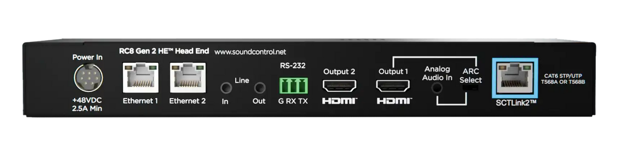 Sound Control Technologies RC8-CQC-PA – RC8 Gen2 Cisco Quad Camera Extension Camera Extension Kits Sound Control Technologies