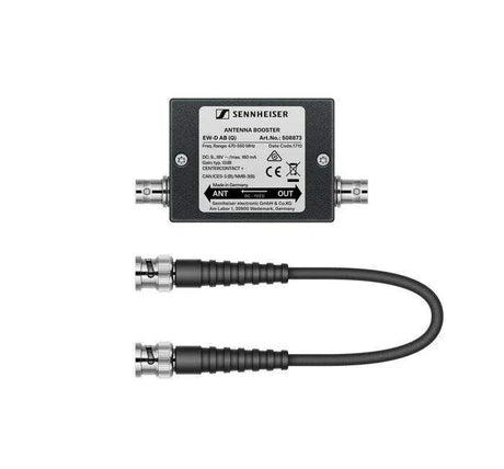 Sennheiser EW-D AB (R) Inline antenna booster, +10 dB gain, BNC connectors, frequency range (520-608 MHz) - 508874 - Creation Networks