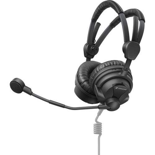 Sennheiser HMD 26 Dual-Ear On-Ear Broadcast Headset with Dynamic Microphone (No Cable) - 700318 - Creation Networks