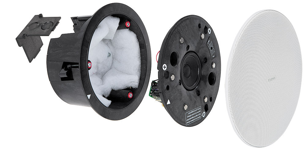 Extron SF 3CT LP 3" 70/100V LowProfile Ceiling Spkrs, Complete Pair Audio & Video Cables Extron