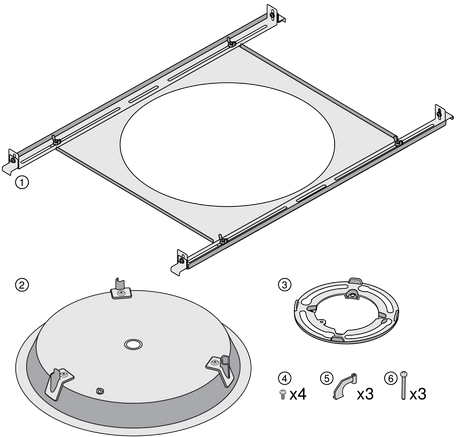 Shure A901-R-TB Tile bridge mounting accessory kit for MXA901-R microphones - Creation Networks