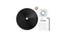 Shure A901B-R-PM-3/8IN 3/8" Pole Mounting Accessory Kit for MXA901-R Mics (Black) - Creation Networks