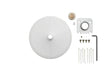 Shure A901W-R-PM-3/8IN 3/8" Pole Mounting Accessory Kit for MXA901-R Mics (White) - Creation Networks