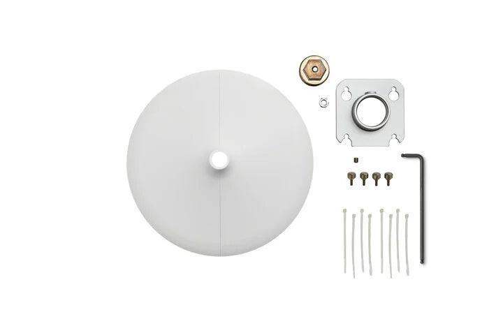 Shure A901W-R-PM-3/8IN 3/8" Pole Mounting Accessory Kit for MXA901-R Mics (White) - Creation Networks