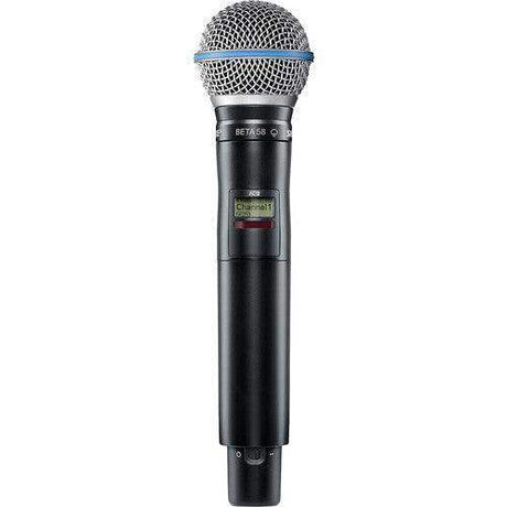 Shure AD2TA/B58=-G57 Digital Handheld Wireless Microphone Transmitter with Beta 58A Capsule (G57: 470 to 616 MHz) (TAA-Compliant) - Creation Networks