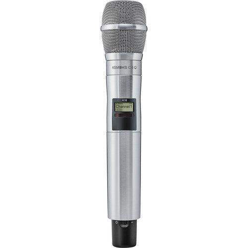 Shure AD2TA/K9HSN=-G57 Digital Handheld Wireless Microphone Transmitter with KSM9HS Capsule (G57: 470 to 616 MHz, Nickel) (TAA-Compliant) - Creation Networks