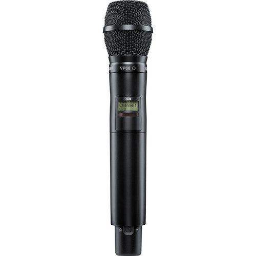 Shure AD2TA/VP68=-X55 Digital Handheld Wireless Microphone Transmitter with VP68 Capsule (X55: 941 to 960 MHz) (TAA-Compliant) - Creation Networks